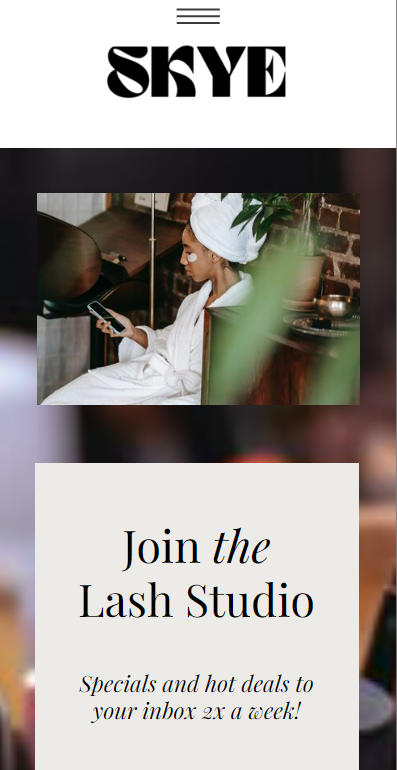 The Skye Template for Estheticians