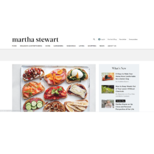 Martha Stewarts website.