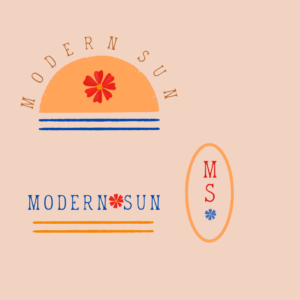 Modern Sun Logo by Malabella Design